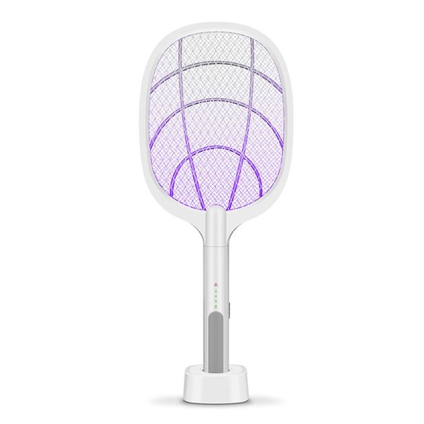 2in1 Rechargeable Electric Mosquito Killer Pest Control Fly Swatter Bat