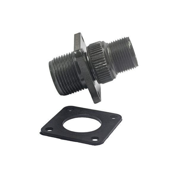 XY3100A-12S-3P: MIL-DTL-5015 Square Flange Receptacle, 2-Pole