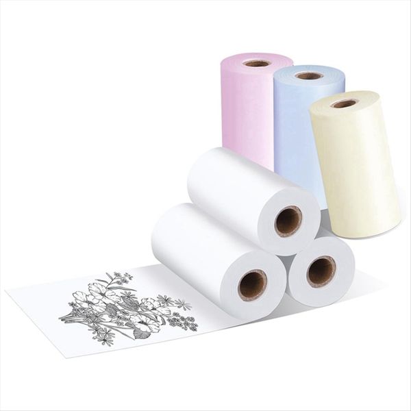 Mini Printer Paper for Inkless Bluetooth Printer 57Mm x 30Mm 6 Rolls