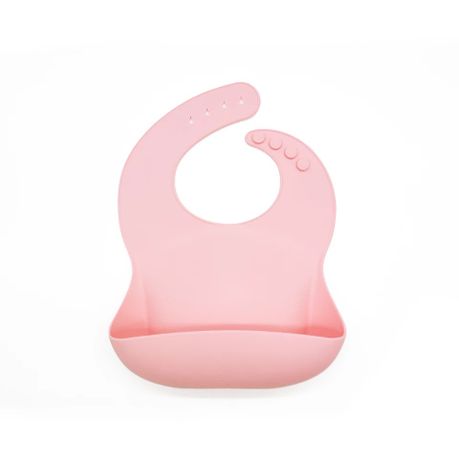 pink silicone bib