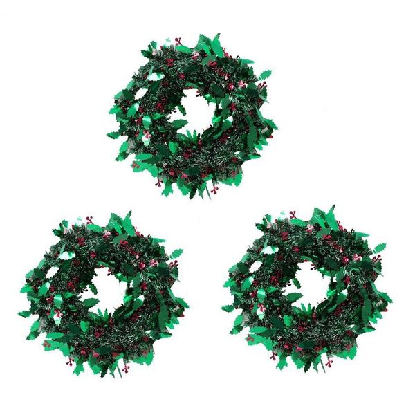 Artificial Christmas Wreath - 38cm (Set of 3)