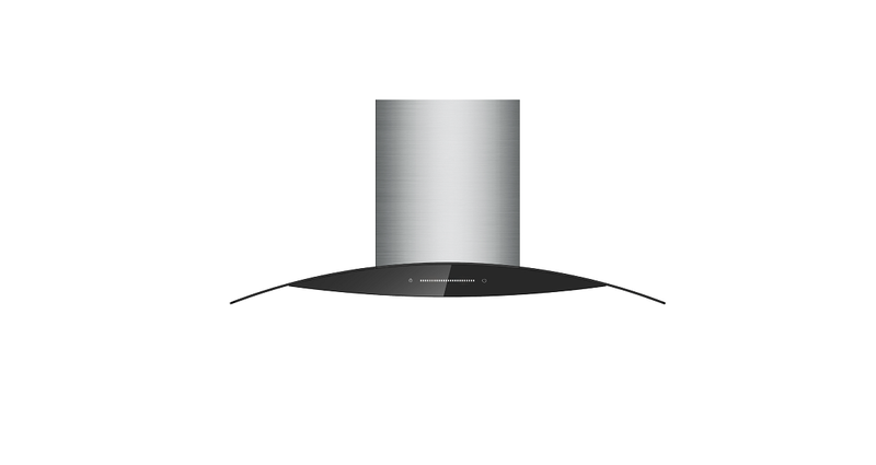 Falco - 90CM CURVED GLASS S/STEEL CHIMNEY EXTRACTOR