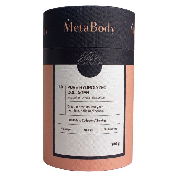 MetaBody Pure Hydrolyzed Collagen 300g (Collagen Peptides Powder)