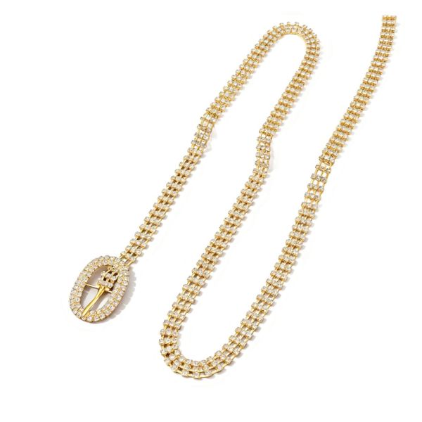 Rhinestone Belt for Women - Sparkle Crystal Adjustable Waist Chain Belt