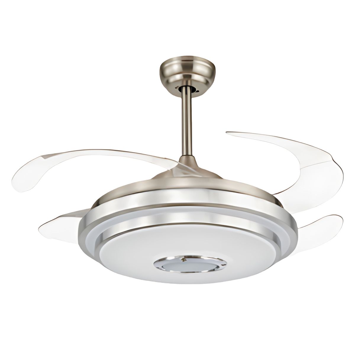 Low Profile Ceiling Fan-Modern Folding Invisible Ceiling Fan Fixture Remote