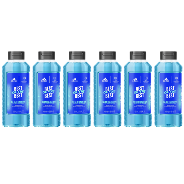 adidas Uefa 9 Shower Gel 6 Pack - 400ML