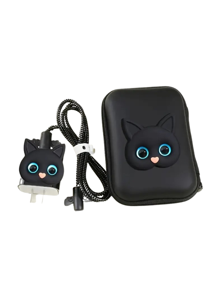 Charger Cover Protection Kit Compatible with iPhone 16 - (Black Love Edition)