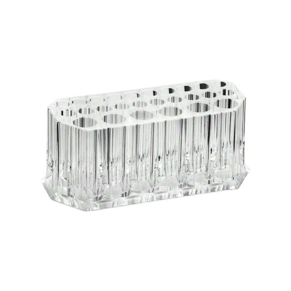 1 Piece - Free Standing Makeup Brush Holder - Transparent