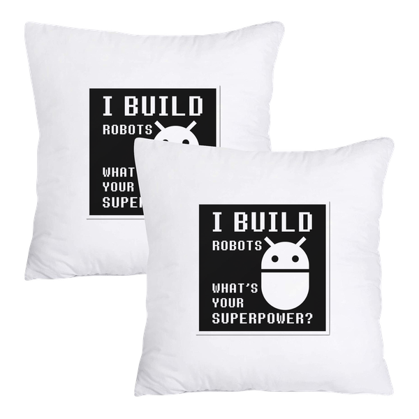 Scatter Cushion Cover Set (50cmx50cm) - I Build Robots