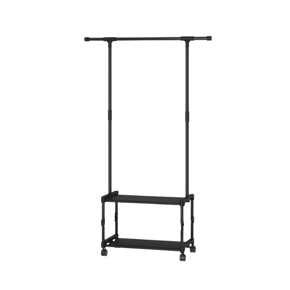 Clothes Rail with 2Tier Shoe Rack on Wheels Shop Today. Get it Tomorrow!