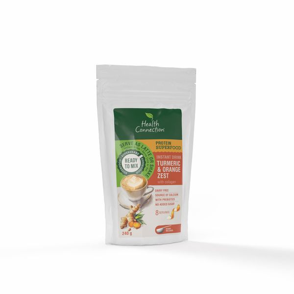 Superfood Instant Drink - Turmeric &amp; Orange Zest with Collagen