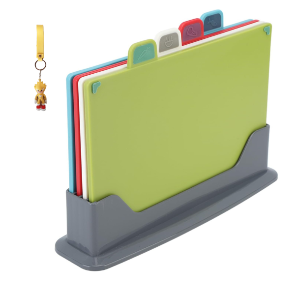 4 Piece Smart Cutting Boards and Knife Set with Key Holder