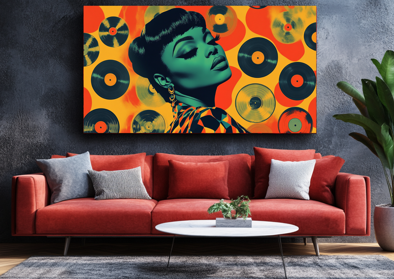 Canvas Wall Art - Retro Groove - BX0067