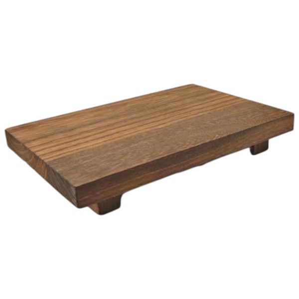 Rustic Wooden Serving Tray - Brown