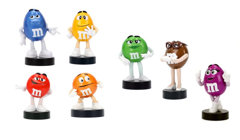 Jada M&amp;M's 6cm Metalfigs, 7 Assorted Blind Pack