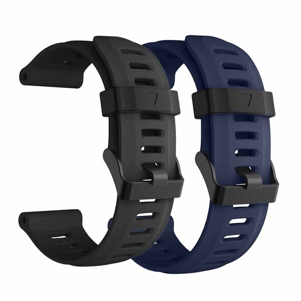 FocusFit Silicone Strap for Garmin Fenix 3/5X/6X/7X/DescentMK1 26mm 2 Piece