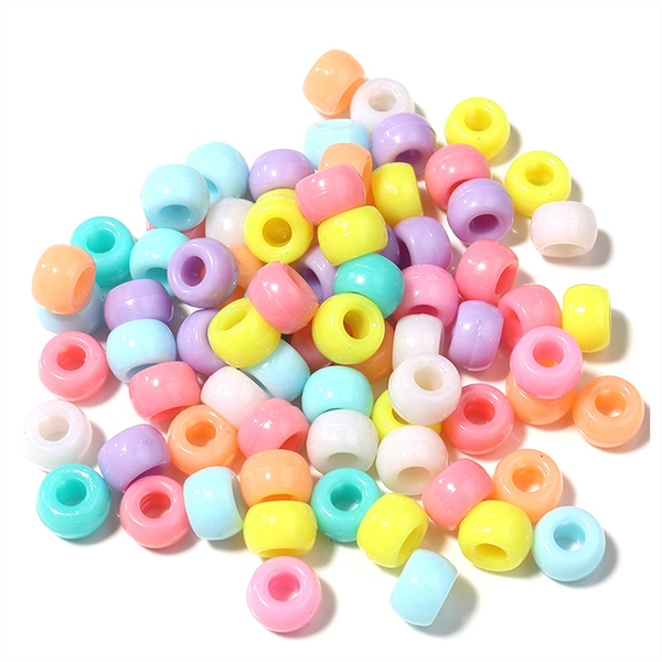 Kandi Beads Bulk for DIY Crafting Jewelry Making, Light Color