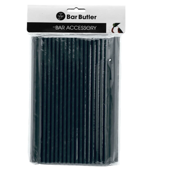 Bar Butler - 100 Piece Paper Straws 3 Ply - Pack Of 12