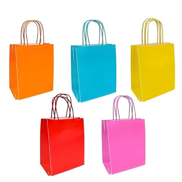 Value Party Favors Kract Pack-30 Piece Multi-Colour Paper Disposable Bags