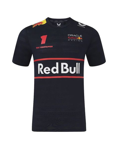 Red Bull Racing F1 Men's 2025 Max Verstappen Team T-Shirt- Navy