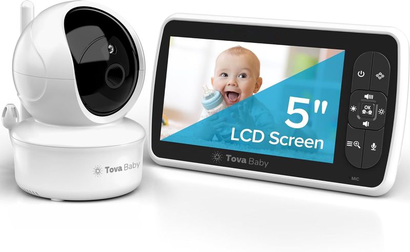 Baby Monitor - 5" Large Display Video Baby Monitor with Camera and Audio