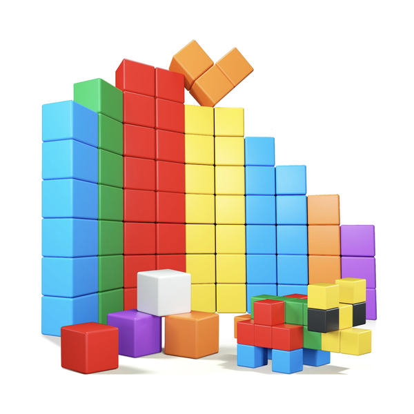 100 Piece STEM Development Magnetic Building Blocks