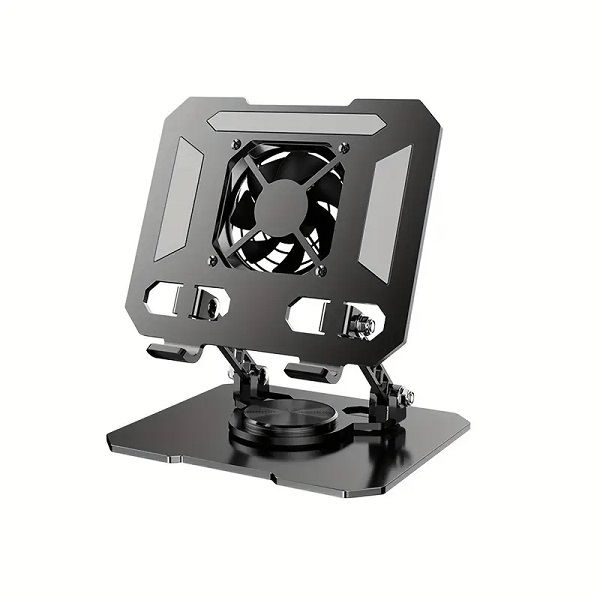 1pc Rotatable Portable Computer Stand With Fan Cooling