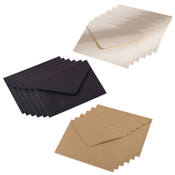 Office Stationery Gift Invitation Kraft Paper Envelope (10.5cm) Set of 18