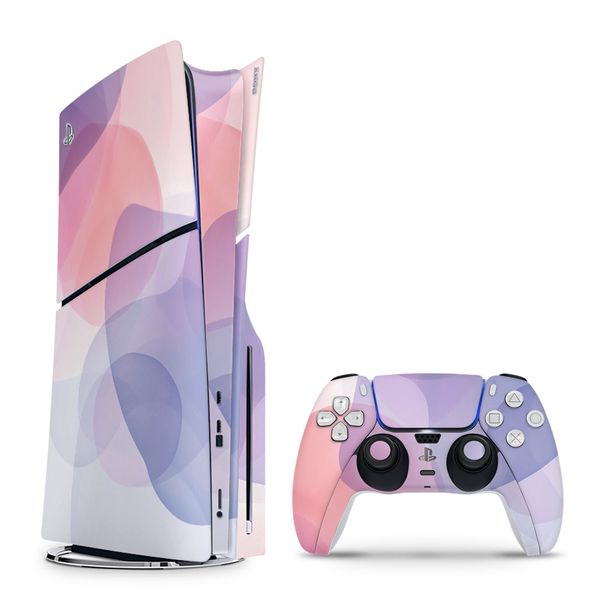 Decal Skin Compatible with PS5 Slim (Disc) - Soft Pastel Fusion (Decal Only)