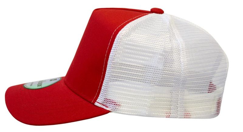 Red With White Mesh image