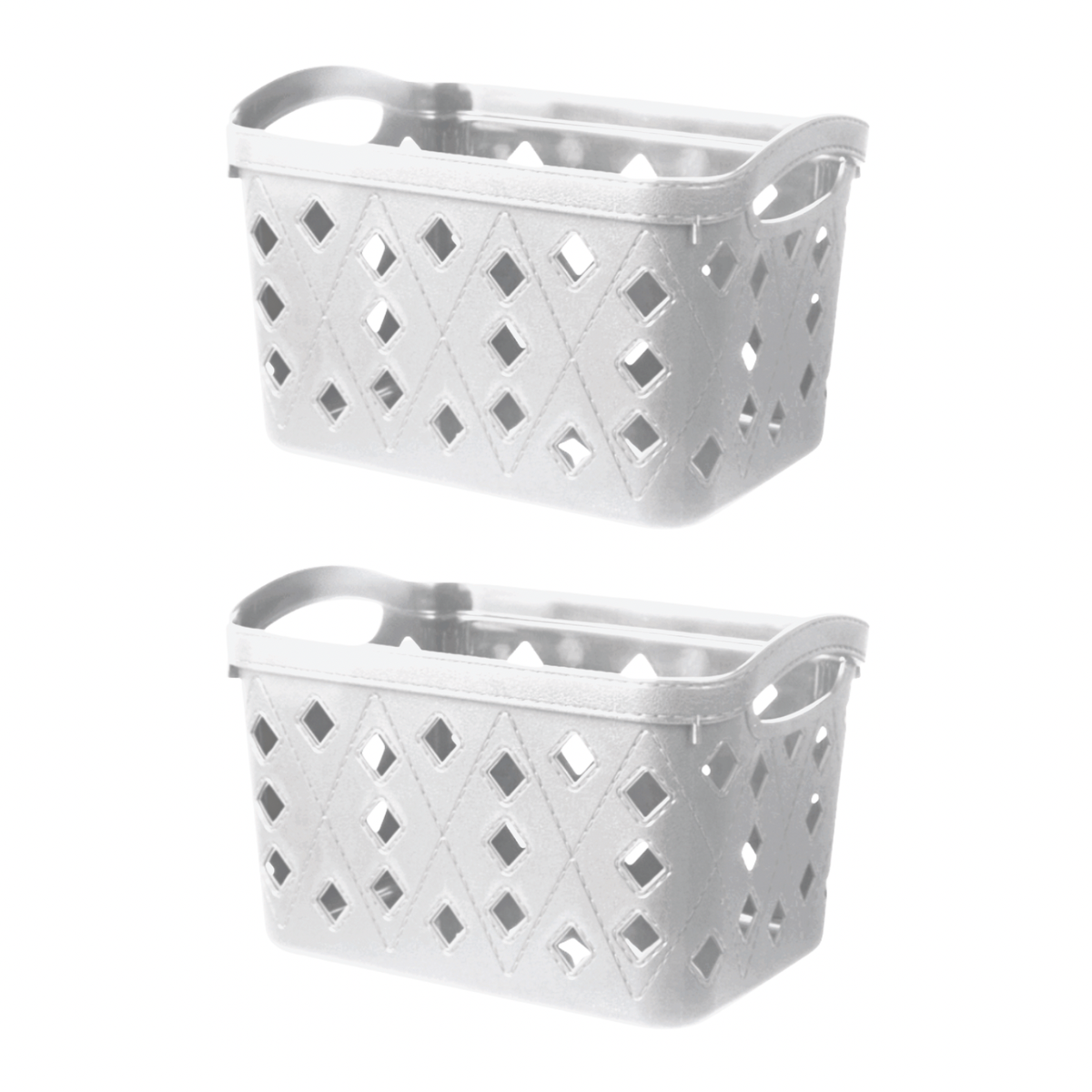 ExtraLarge Household Storage Basket/Container White 2 Pack Shop Today. Get it Tomorrow