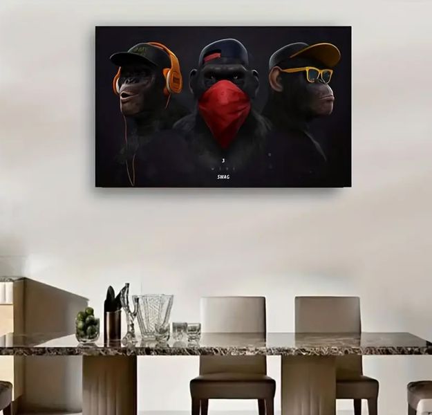 Monkey DJ Canvas Print Modern Pop Culture