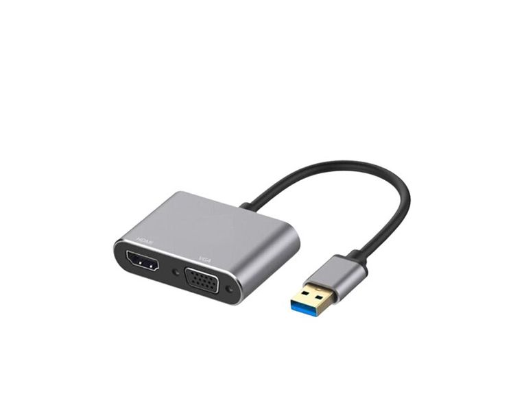 2 in 1 USB 3.0 to HDMI &amp; VGA Adapter