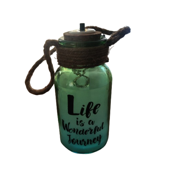 Glass Jar Decoration Light with Phrases (Small)