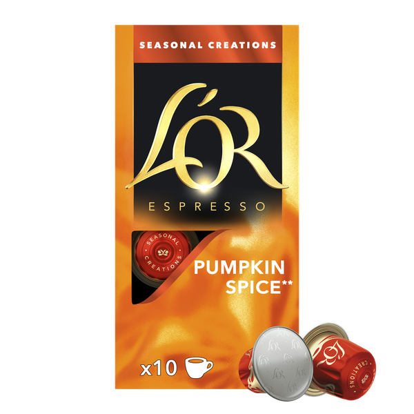 L'OR Espresso Pumpkin Spice - Seasonal Creations - Pack of 10 capsules