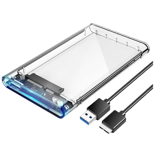 2.5" Sata USB 3.0 Hard Drive Enclosure With Clear Case - SE-L133