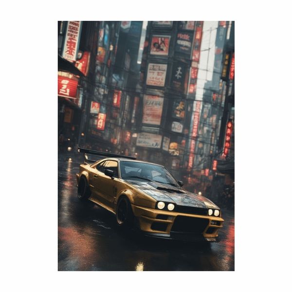 GTR R34 Gold - A1 Poster