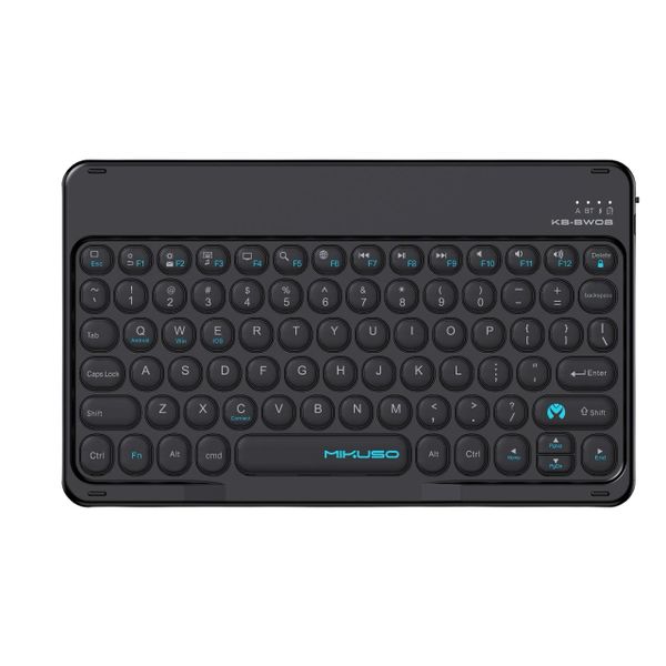 Mikuso Bluetooth Wireless Rechargable Keyboard 78 Keys Black KB-BW08