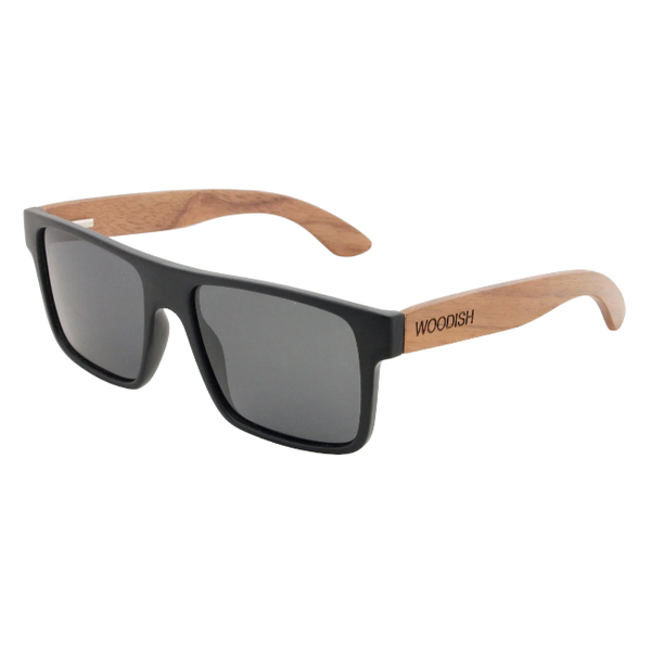 Gray Lens Polarized Walnut Wooden Sunglasses S903 For Men