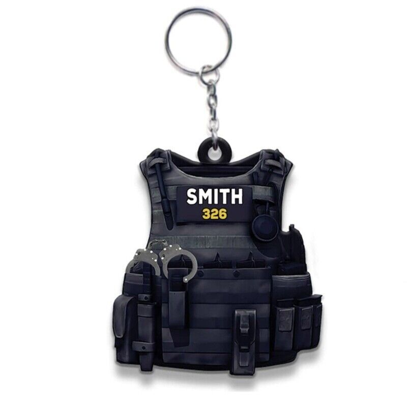 CABS Police bulletproof vest flat Keychain Shop Today. Get it
