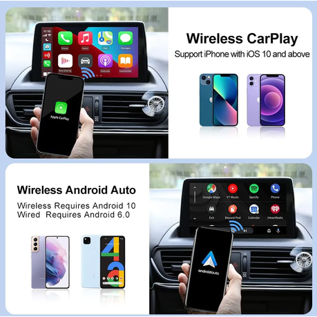 Carlinkit 4.0 Wireless CarPlay & Android Auto Adapter USB Wireless Dongle, Shop Today. Get it Tomorrow!