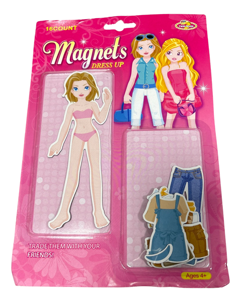 Pretty Dress up Magnet Doll with Clothes