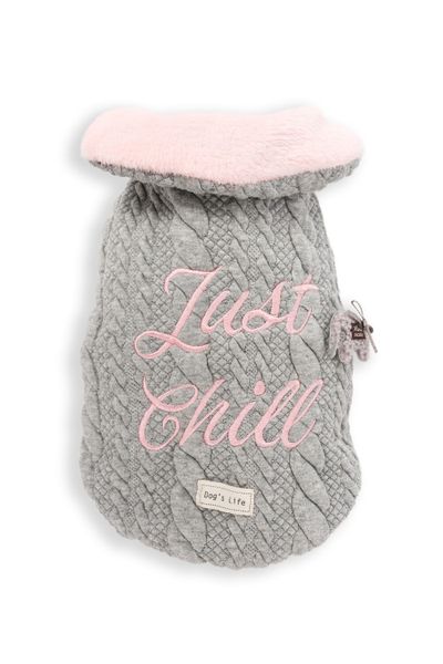 Just Chill Elephant Winter Cape Light Grey