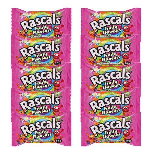 Mister Sweet Rascals Fruity Flavour - 10 x 50g