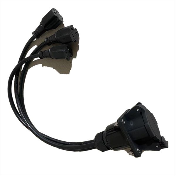 3 Head Ev Charger Adapter J1772 To Nema 5-15/5-20 Compatible with Universal