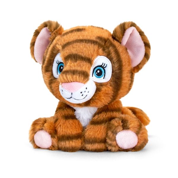 Keeleco Adoptable World Tiger Plush 16cm - Recycled, Soft Toy