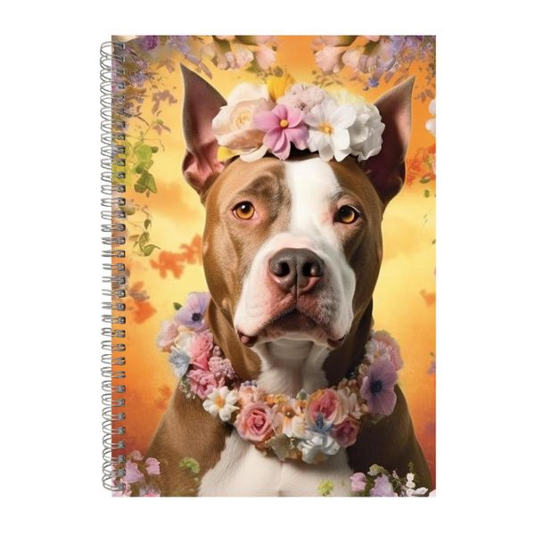 3D AMERICAN PITBULL TERRIER 2 Notebook Dog Gift Idea A4 Notepad Pad 102