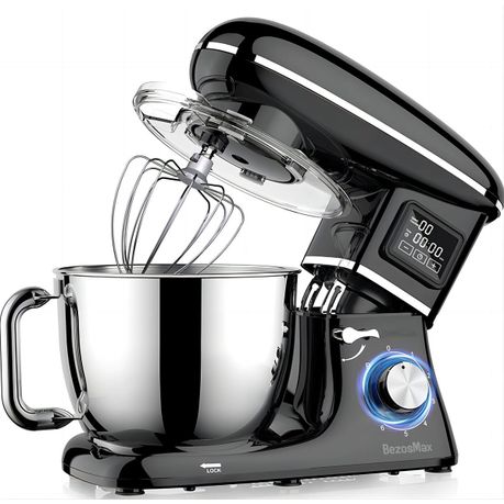 Bezosmax 1500W 3 in 1 Smart Display Stand Mixer 6.2L Stand Bowl 6-Speeds Image