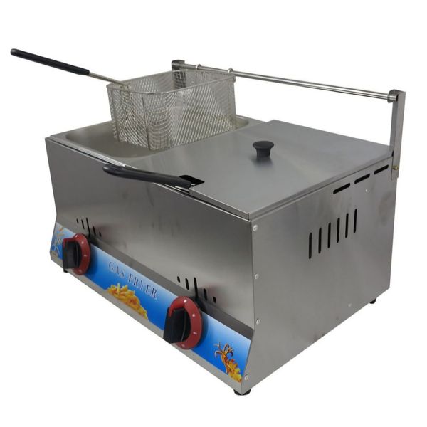 Si One Double 6l + 6l Commercial efficient Gas Fryer