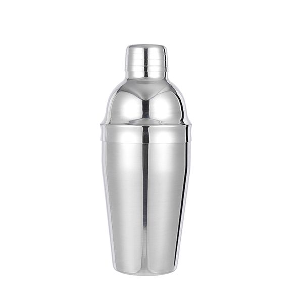 750ml Stainless Steel Cocktail Shaker - Three Piece Hand Shaken Design